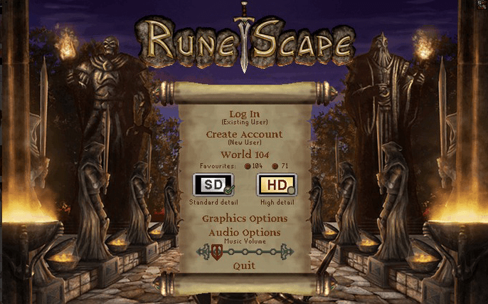 RuneScape HD Client from 2006