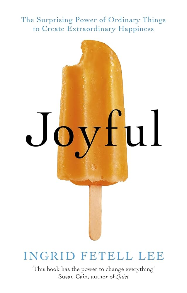 Book cover of Joyful by Ingrid Fetell Lee featuring bright orange balloons on a white background.